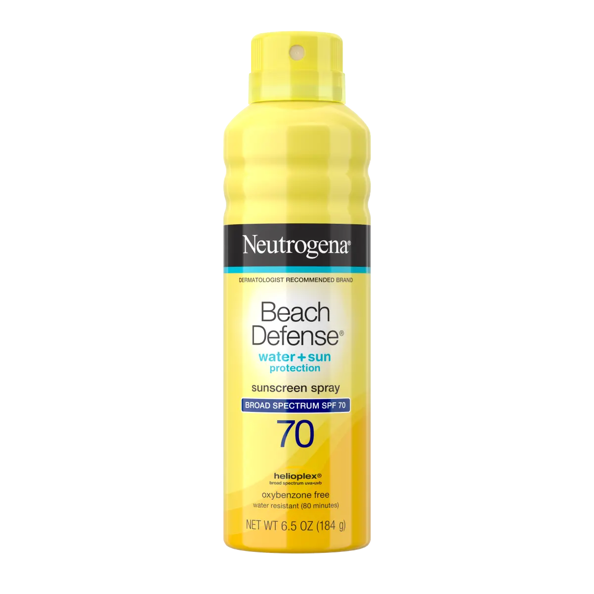 Neutrogena Beach Defense Water + Sun Protection — Broad Spectrum SPF 70 Spray Sunscreen