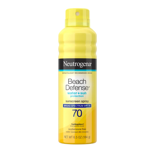 Neutrogena Beach Defense Water + Sun Protection — Broad Spectrum SPF 70 Spray Sunscreen
