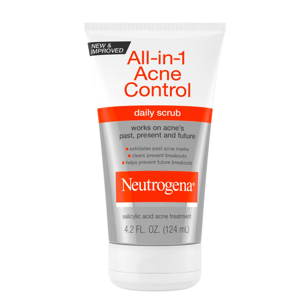 Neutrogena All-in-1 Acne Control Daily Exfoliating Scrub, 4.2 Fl. Oz