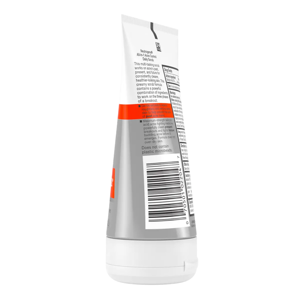 Neutrogena All-in-1 Acne Control Daily Exfoliating Scrub, 4.2 Fl. Oz
