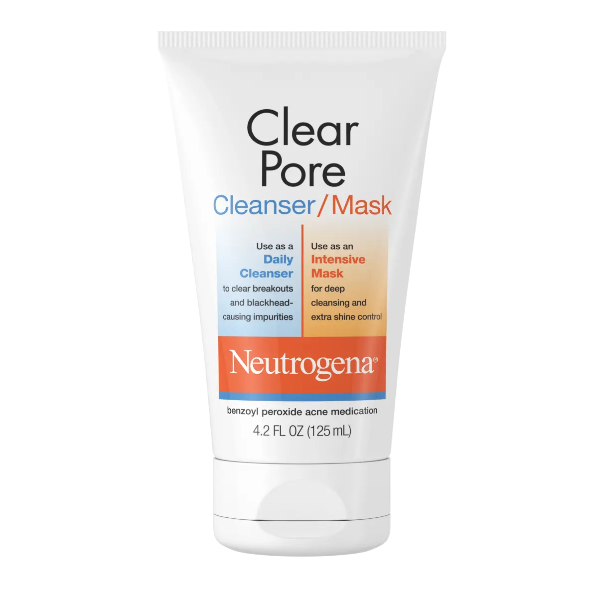 Neutrogena Clear Pore Cleanser — 2-in-1 Face Wash & Mask, 4.2 Fl. Oz