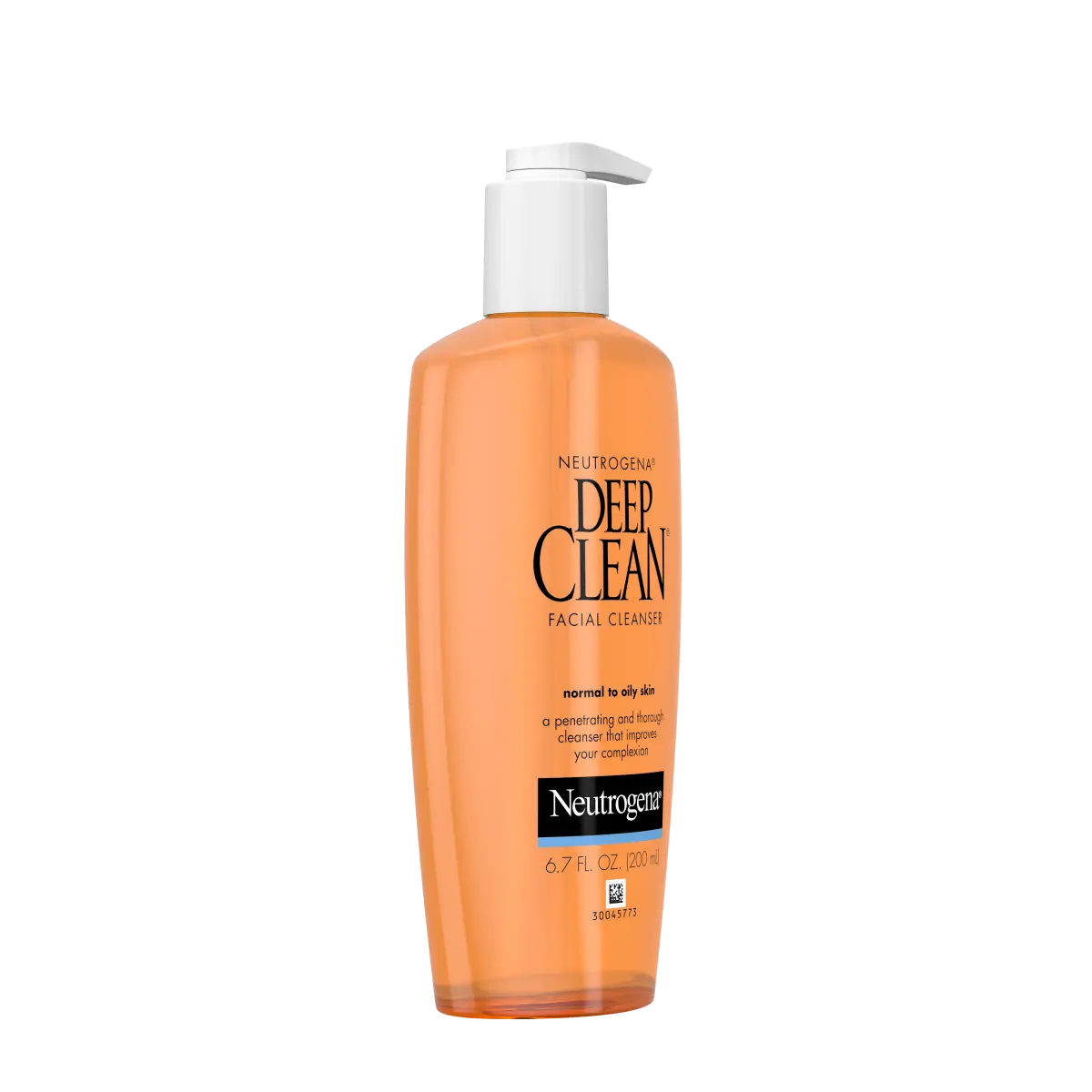 Neutrogena Deep CleanFacial Cleanser — Oil-Free Hydroxy Acid Wash for Normal-to-Oily Skin, 6.7 Fl. Oz