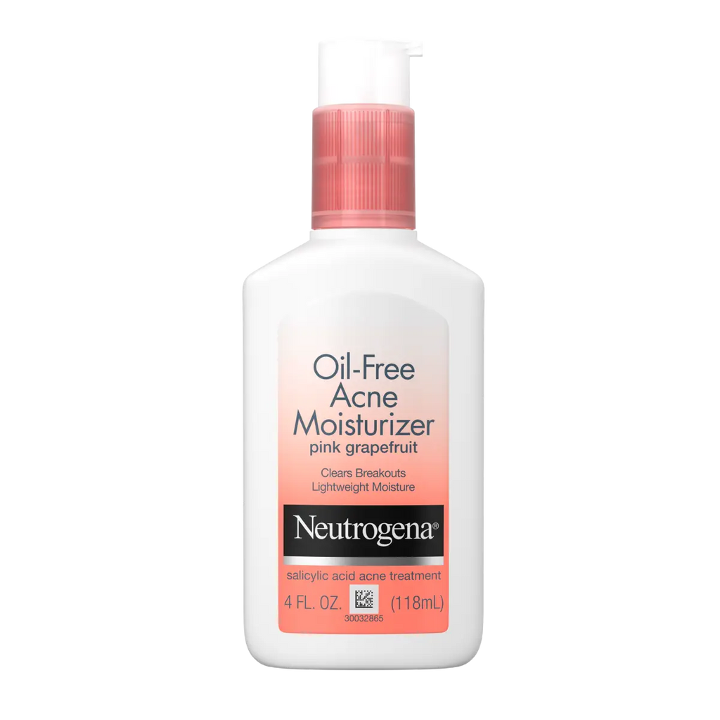 Neutrogena Oil-Free Acne Moisturizer | 4 Fl. Oz | Pink Grapefruit Face Lotion