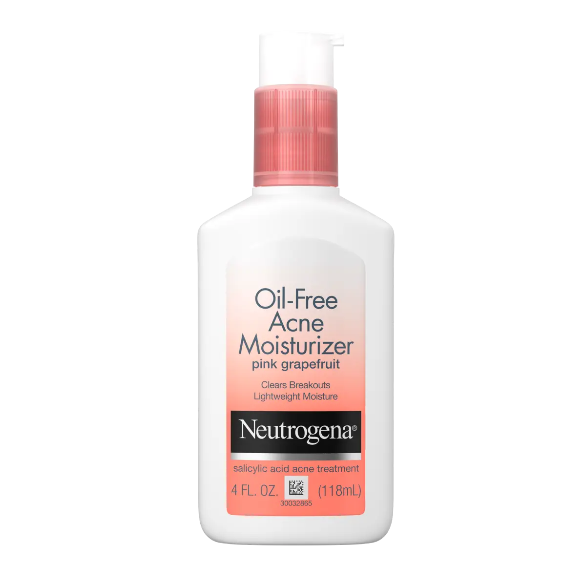 Neutrogena Oil-Free Acne Moisturizer | 4 Fl. Oz | Pink Grapefruit Face Lotion