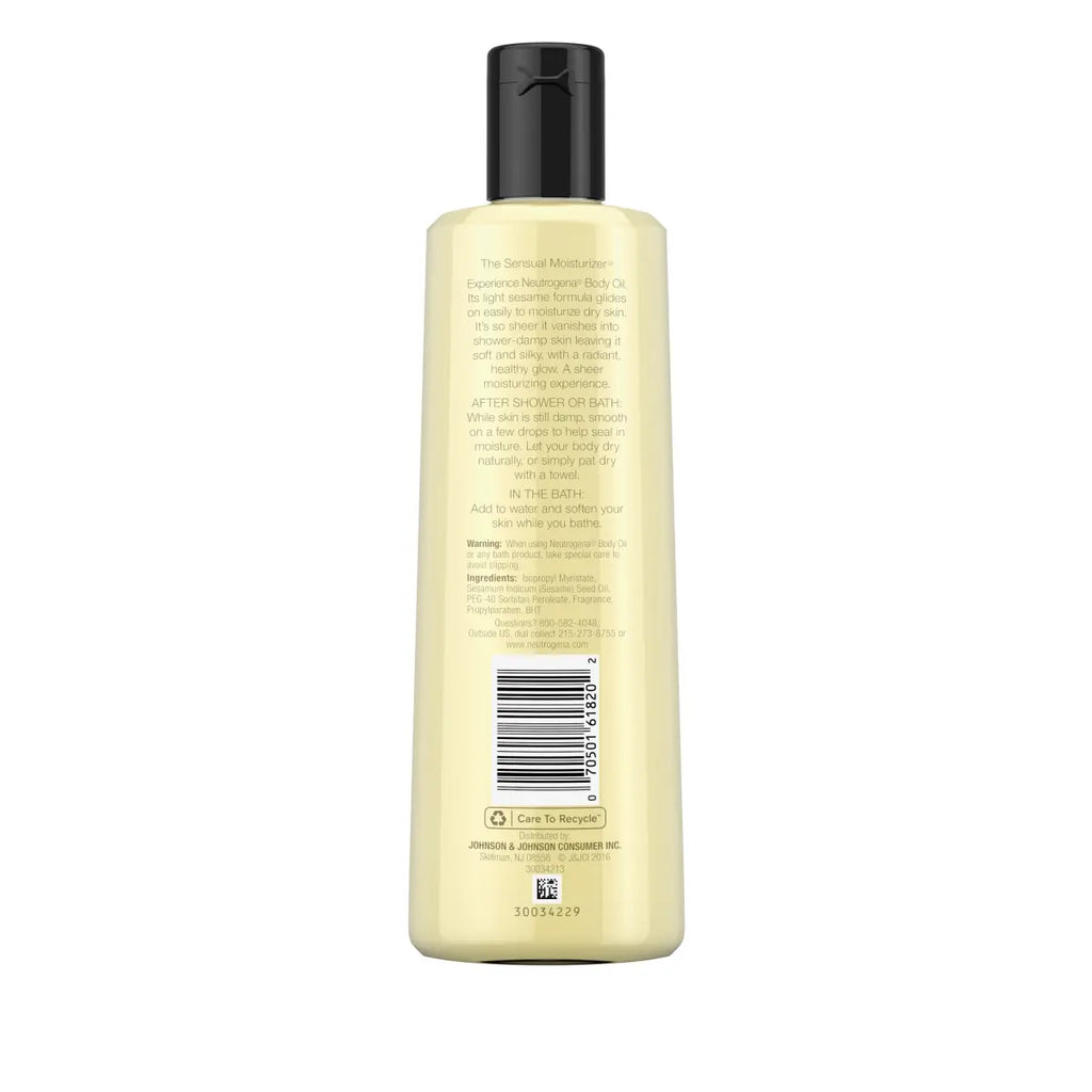 Neutrogena Body Oil Light — Light Sesame Formula for Dry Skin, 8.5 Fl. Oz