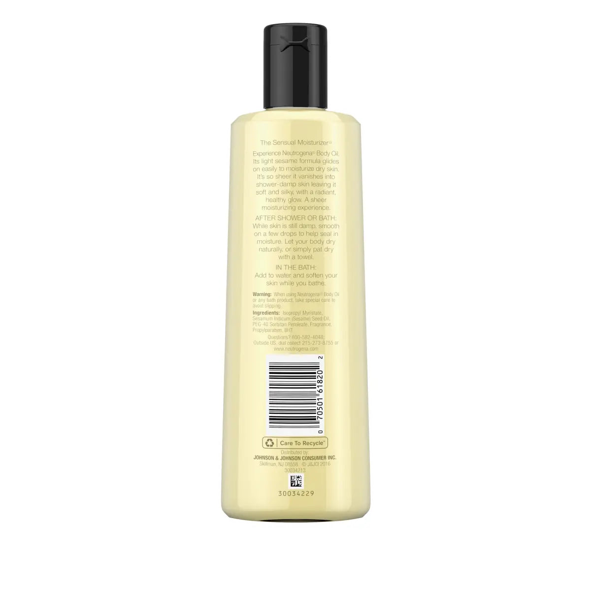 Neutrogena Body Oil Light — Light Sesame Formula for Dry Skin, 8.5 Fl. Oz