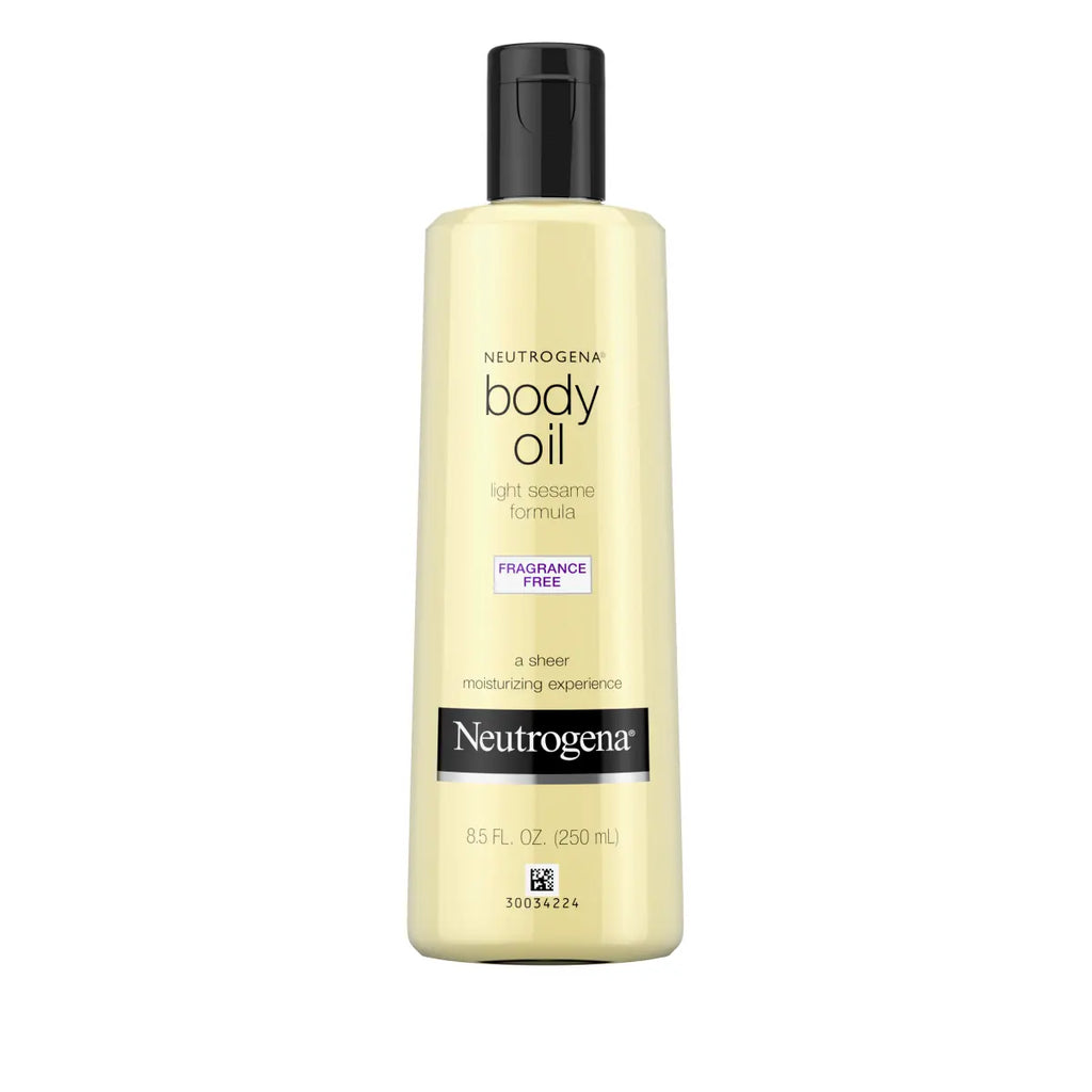 Neutrogena Body Oil Light — Fragrance Free Sesame Moisturizer, 8.5 Fl. Oz
