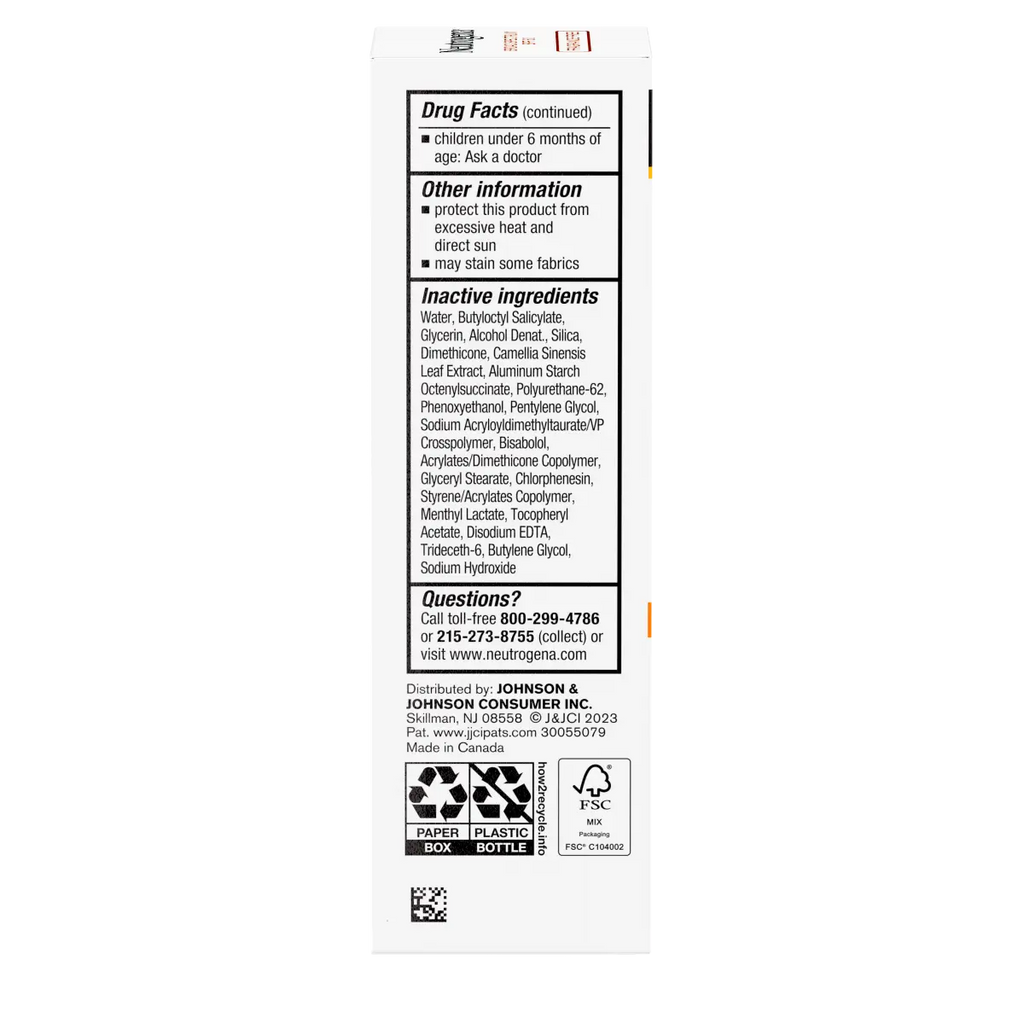 Neutrogena Clear Face Serum — Green Tea Fragrance Free | Broad Spectrum SPF 60