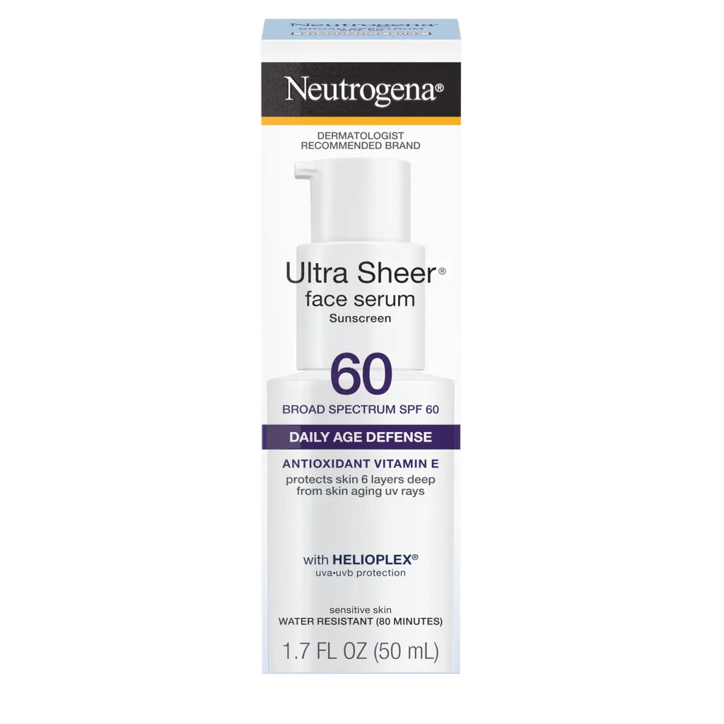 Neutrogena Ultra Sheer Face | SPF 60 | Sunscreen Serum | 1.7 Oz
