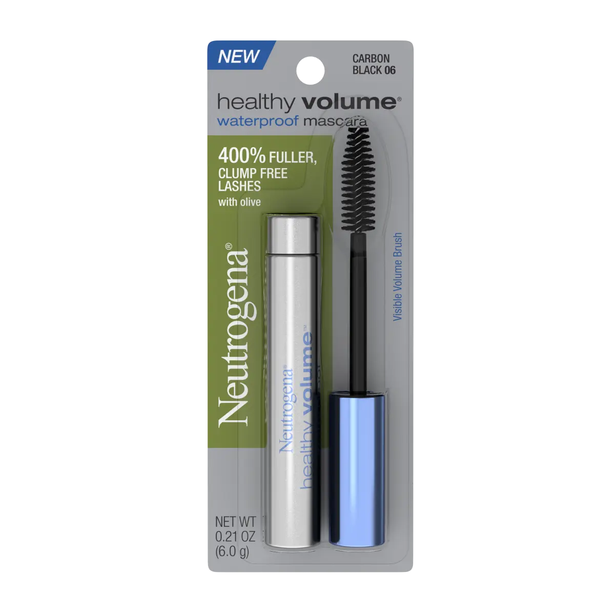 Neutrogena Healthy Volume Waterproof Mascara — Carbon Black 06, .21 Oz