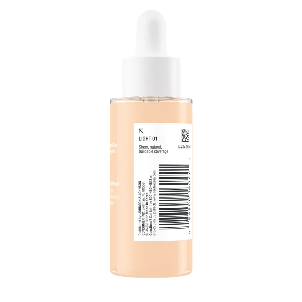 Neutrogena Healthy Skin Sensitive | 1 Oz — Skin Serum Foundation, Light 01