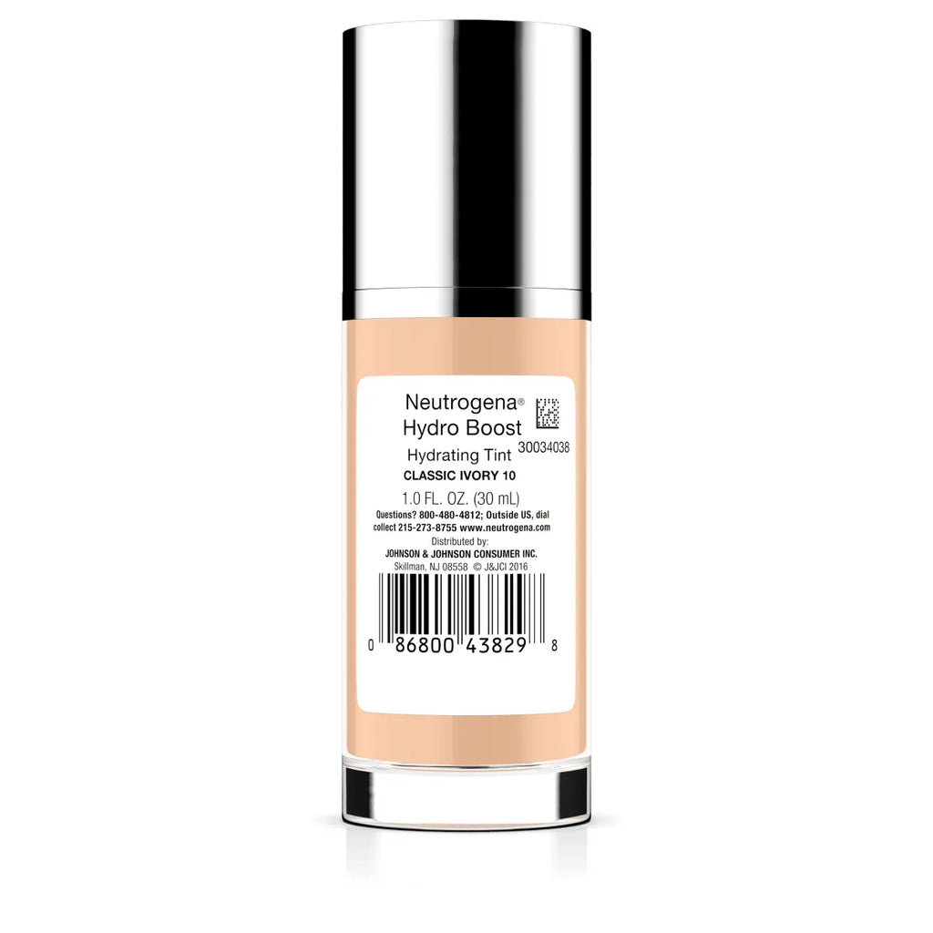 Neutrogena Hydro Boost Hydrating | Classic Ivory 10 | 1.0 Fl. Oz Water-Gel Tint