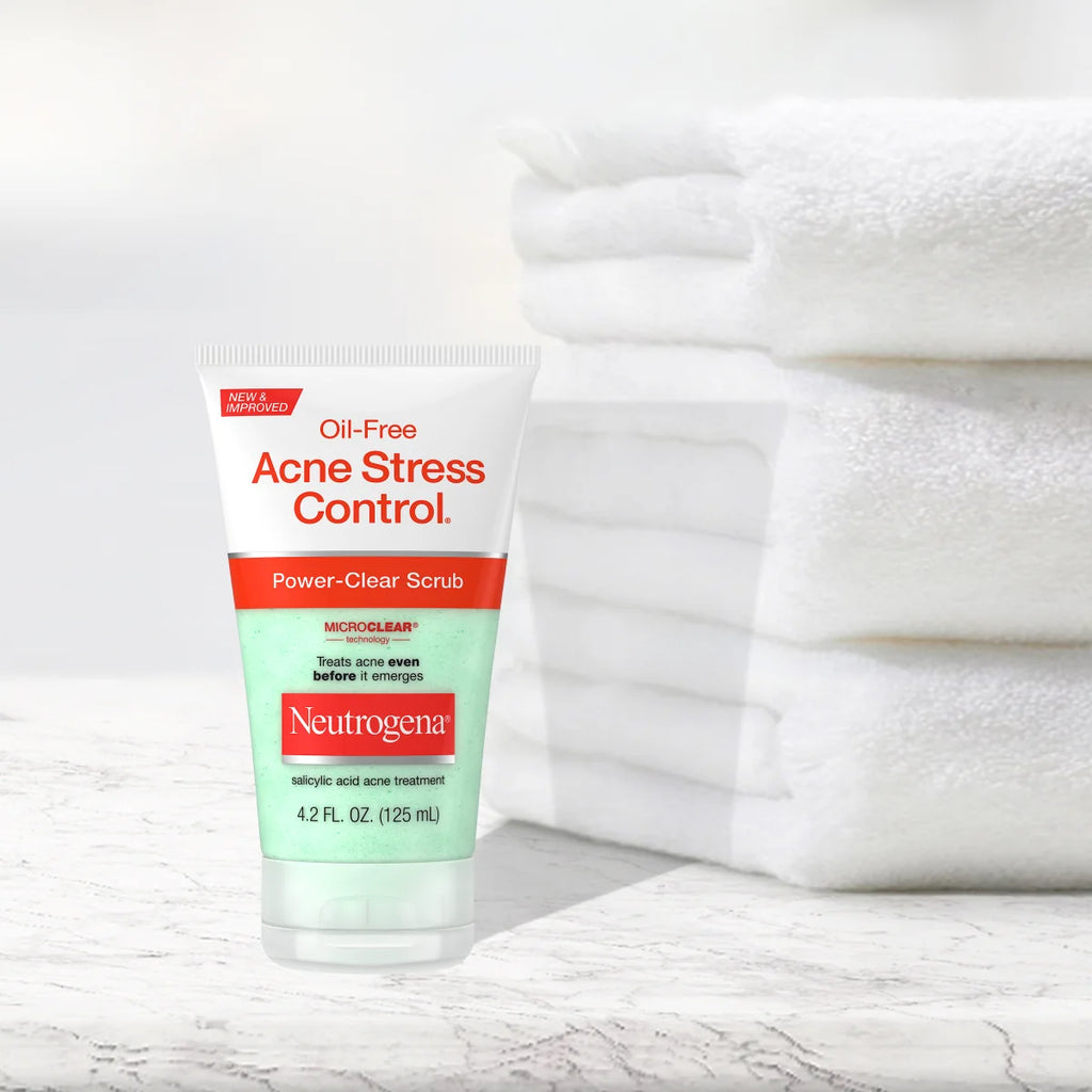 Neutrogena Oil-Free Acne Stress Control | 4.2 Fl. Oz | Power-Clear Scrub