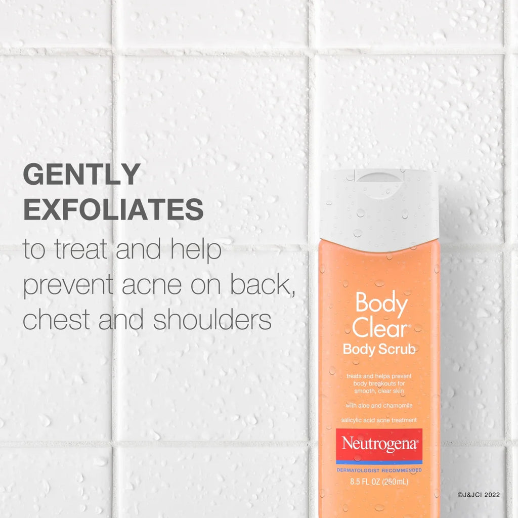 Neutrogena Body Clear Body — 2% Salicylic Acid Exfoliating Scrub, 8.5 Fl. Oz