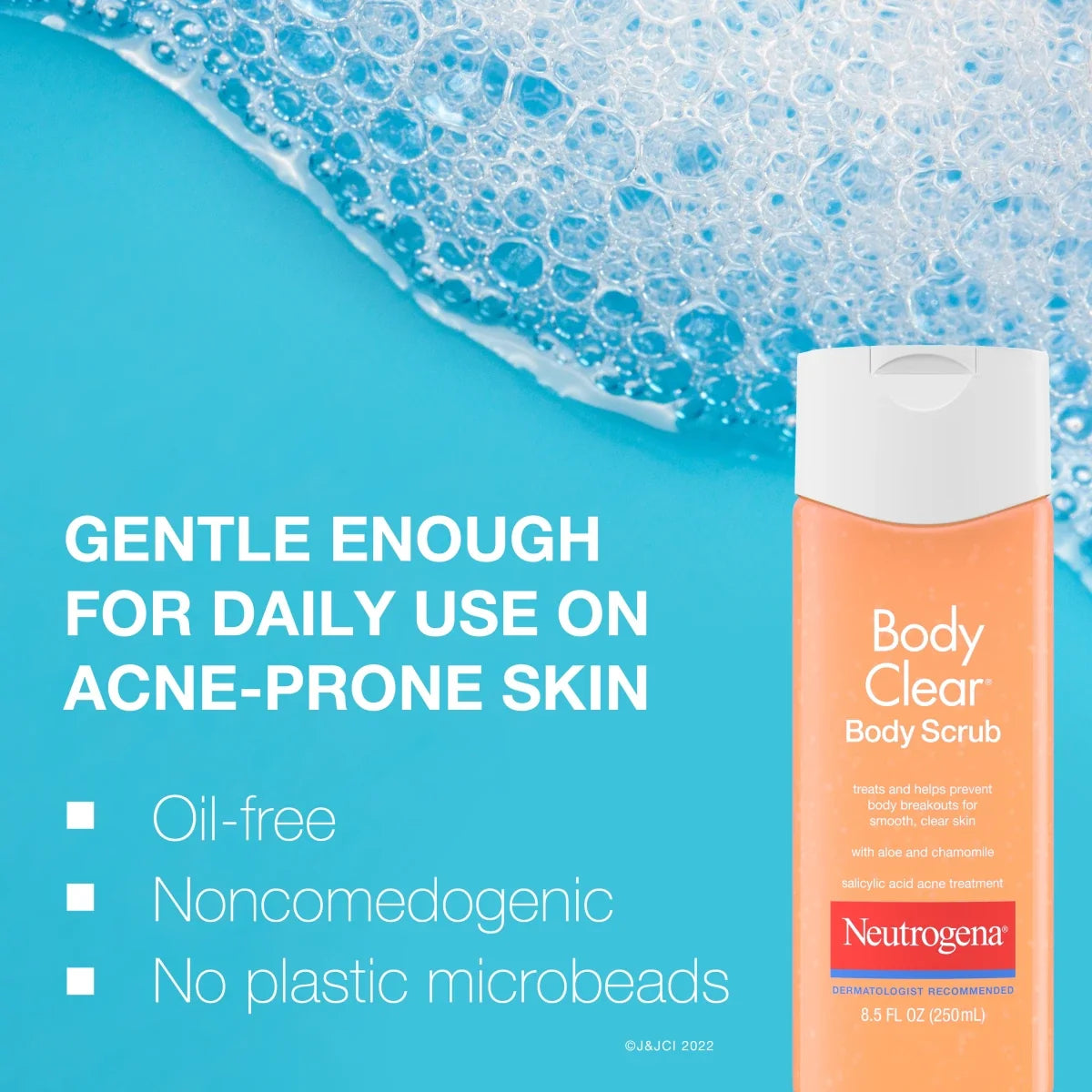 Neutrogena Body Clear Body — 2% Salicylic Acid Exfoliating Scrub, 8.5 Fl. Oz