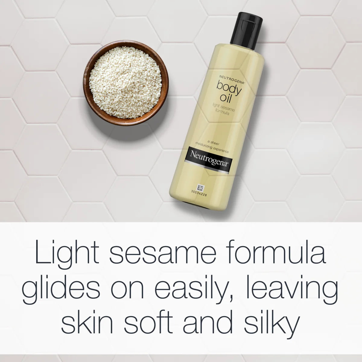 Neutrogena Body Oil Light — Light Sesame Formula for Dry Skin, 8.5 Fl. Oz