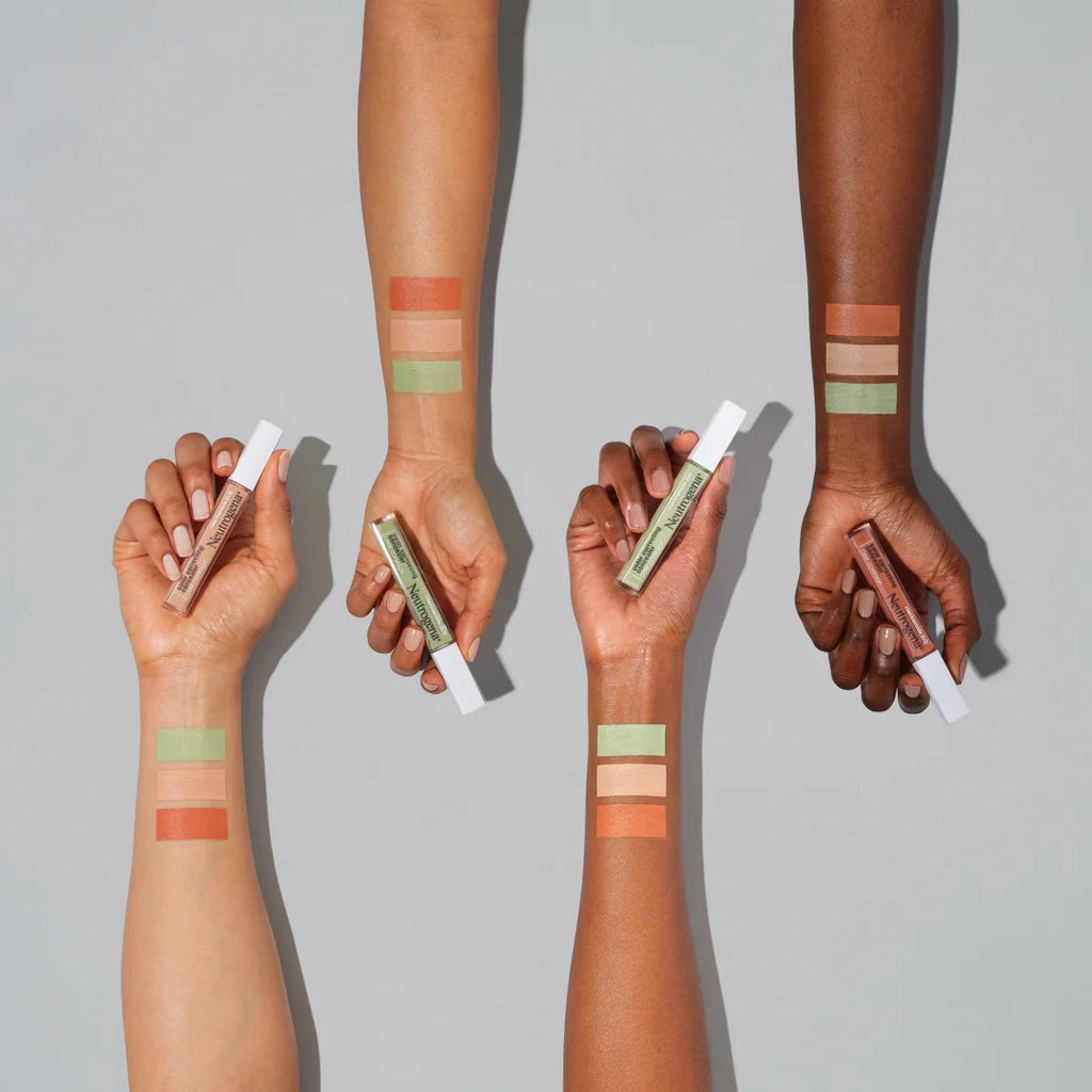 Neutrogena Clear Coverage Color — Green Correcting Concealer | Lightweight Makeup