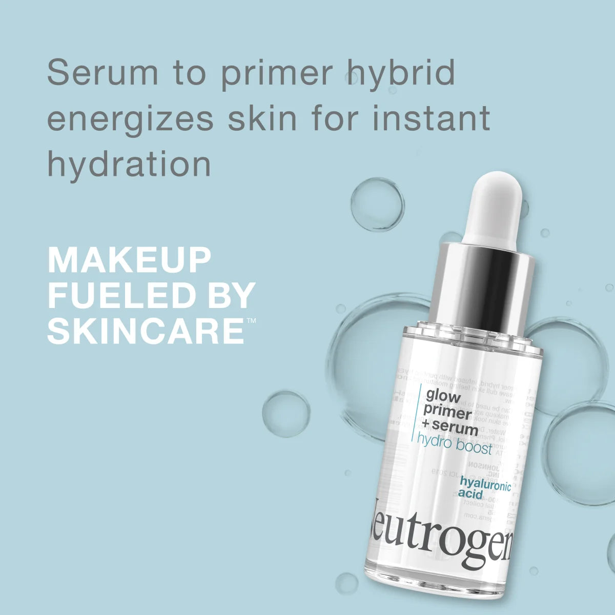 Neutrogena Hydro Boost Glow — Primer Serum for Energized Skin, 1.0 Fl. Oz