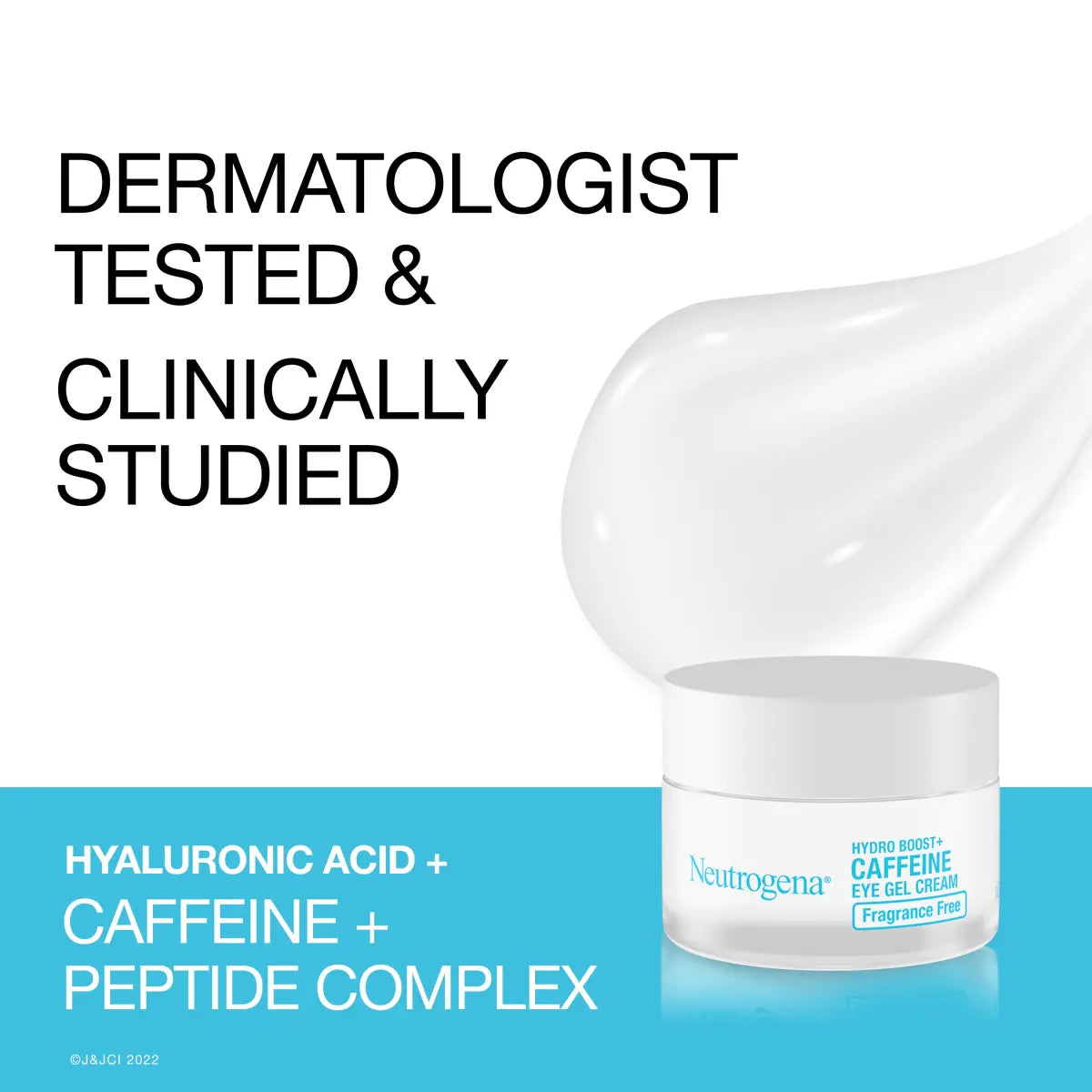 Neutrogena Hydro Boost Caffeine Eye Gel Cream — Fragrance Free, 0.5 Oz
