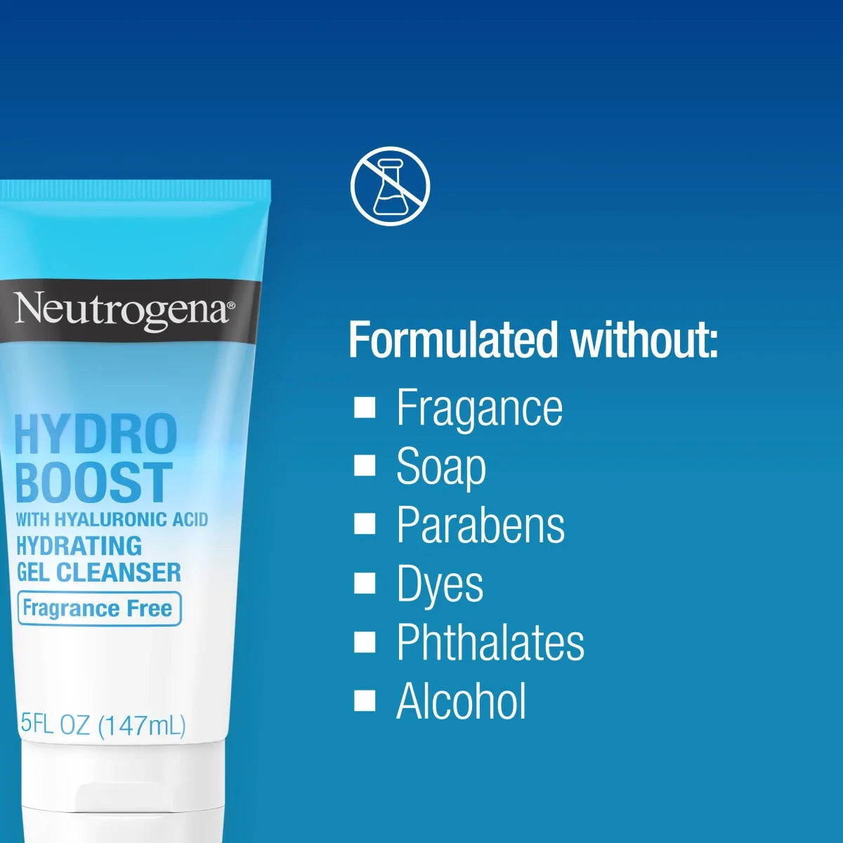 Neutrogena Hydro Boost Hydrating | 5 Fl. Oz Fragrance-Free Gel Cleanser