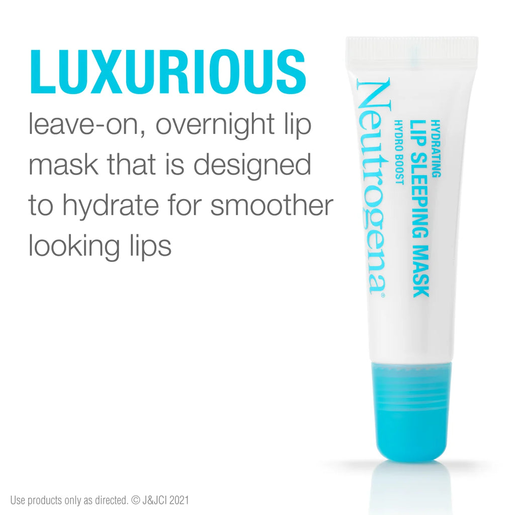 Neutrogena Hydro Boost Hydrating — Clear Lip Sleeping Mask with Hyaluronic Acid, 0.35 Oz