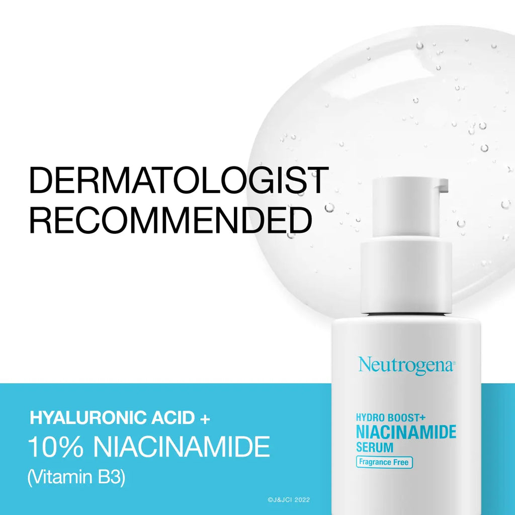 Neutrogena Hydro Boost+ Niacinamide Serum — Fragrance Free, 1 Fl. Oz