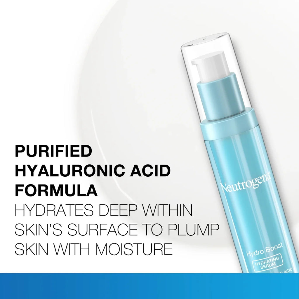 Neutrogena Hydro Boost Hydrating | 1 Fl. Oz Facial Serum | Oil-Free