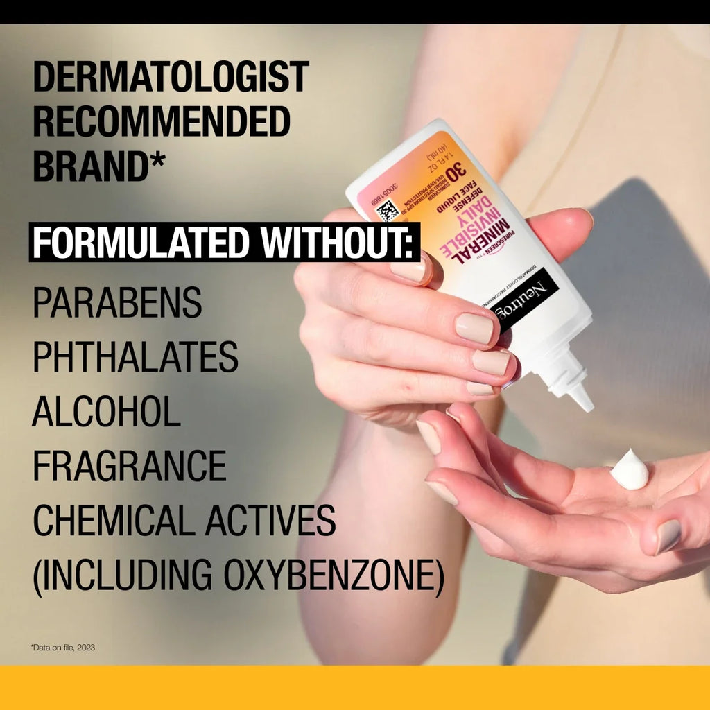Neutrogena Purescreen+ Invisible Daily Defense Mineral Face Liquid With SPF 30