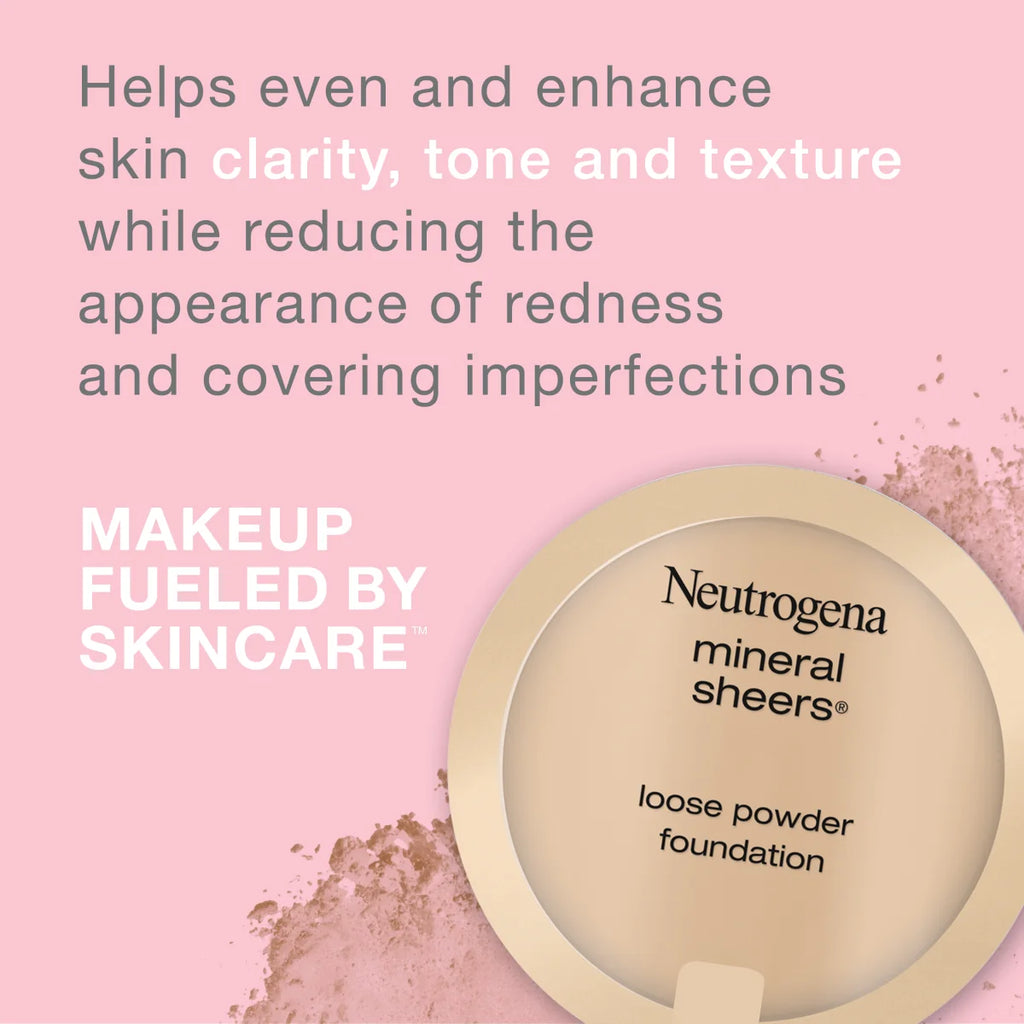 Neutrogena Mineral Sheers Loose — Powder Foundation, Classical Ivory 10, 0.19 Oz