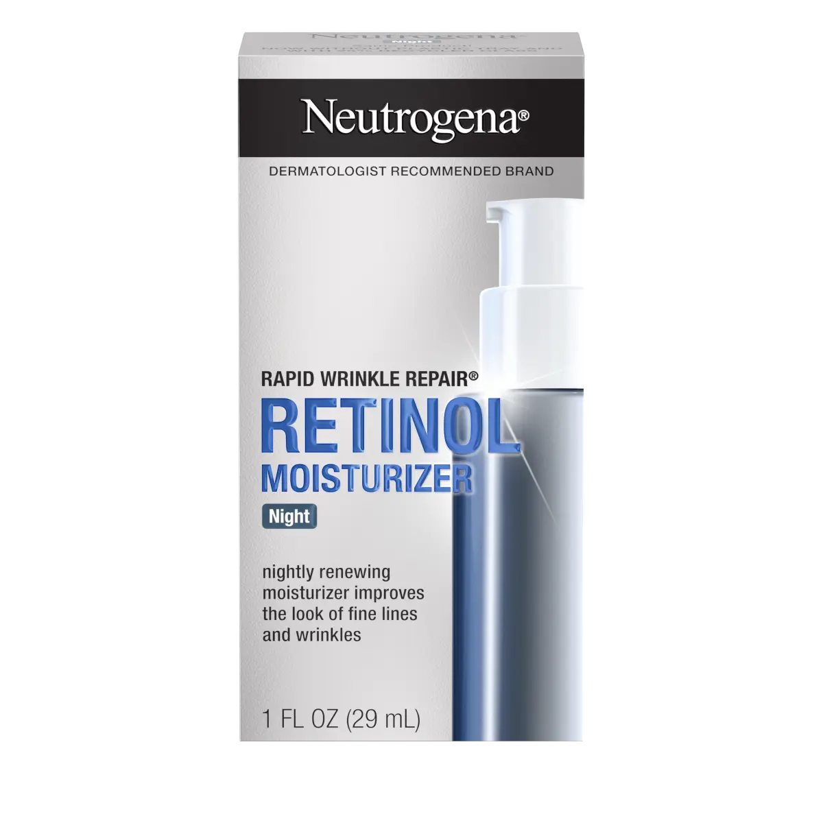 Neutrogena Rapid Wrinkle Repair | 1 Fl. Oz — Night Moisturizer with Retinol