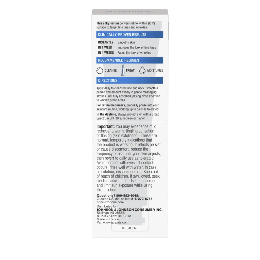 Neutrogena Rapid Wrinkle Repair | 1 Fl. Oz — Daily Retinol Face Serum
