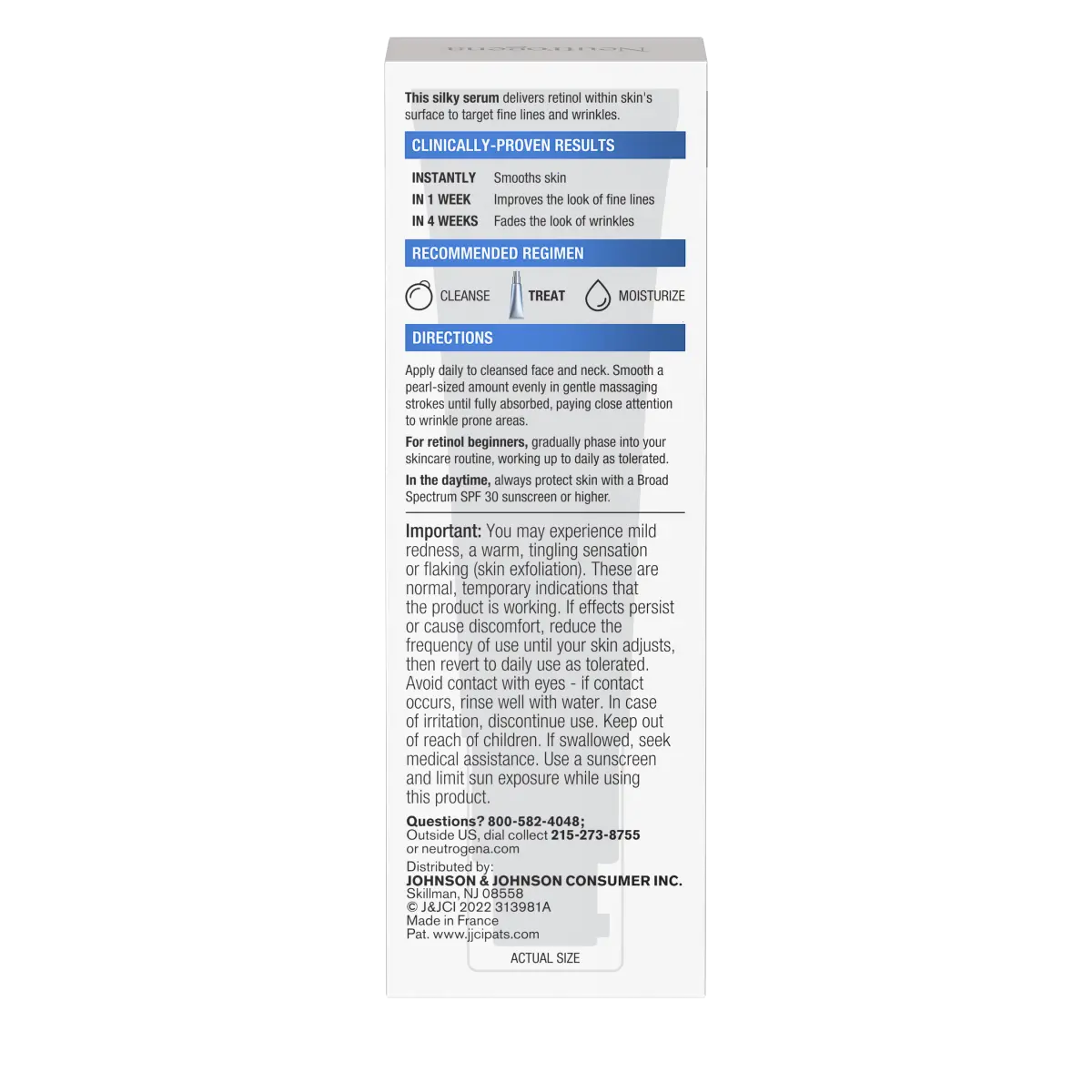 Neutrogena Rapid Wrinkle Repair | 1 Fl. Oz — Daily Retinol Face Serum