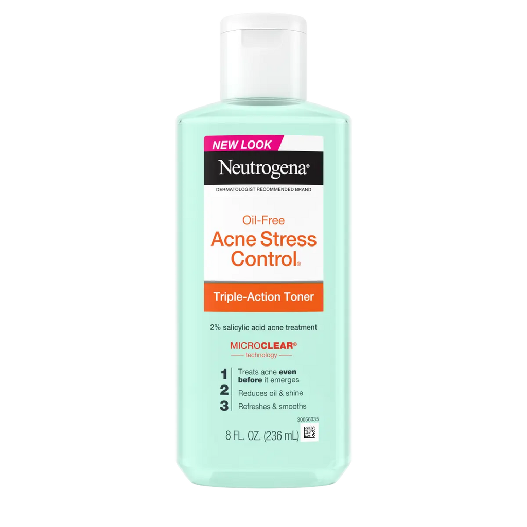 Neutrogena Oil-Free Acne-Fighting Stress Control Toner | Triple-Action | 8 Fl. Oz