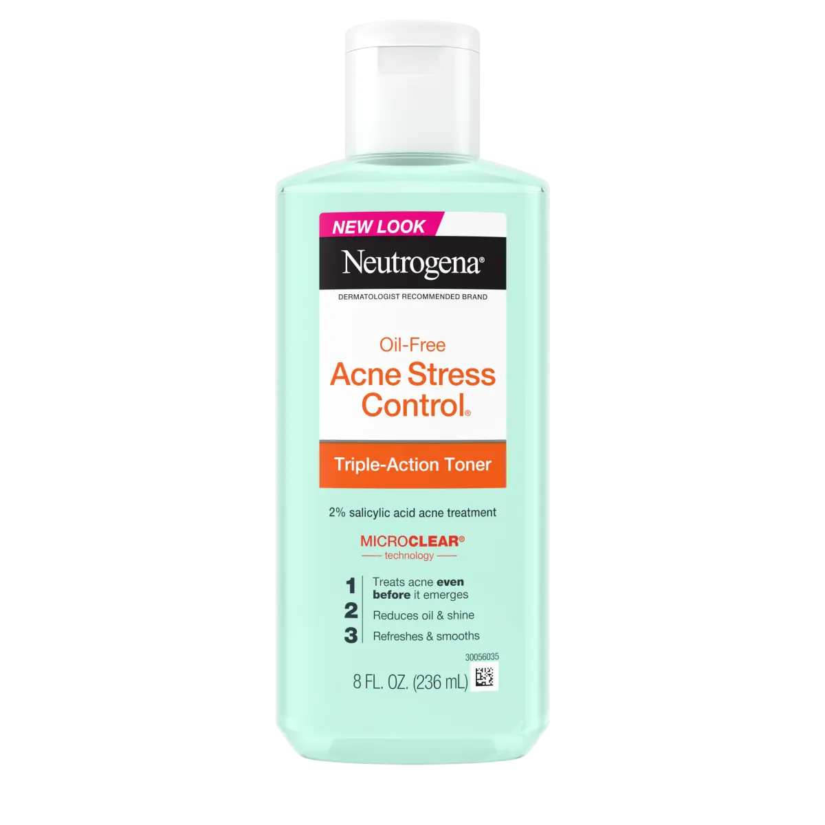 Neutrogena Oil-Free Acne-Fighting Stress Control Toner | Triple-Action | 8 Fl. Oz