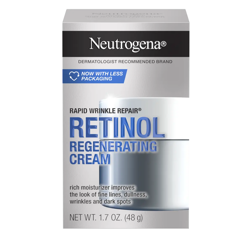Neutrogena Rapid Wrinkle Regenerating | 1.7 Oz — Repair Cream, Regenerating Retinol + Hyaluronic Acid