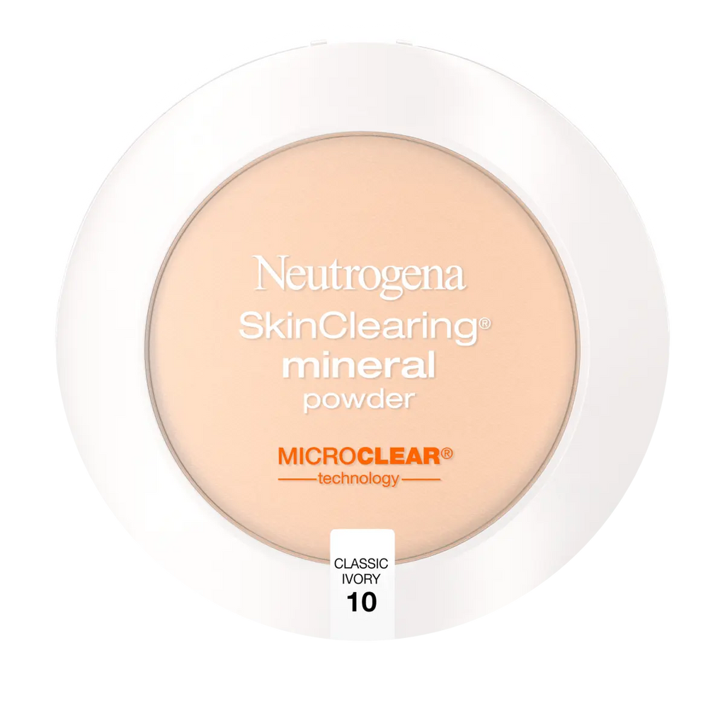 Neutrogena SkinClearing Mineral Powder - Salicylic Acid Acne Makeup, Classic Ivory (10)