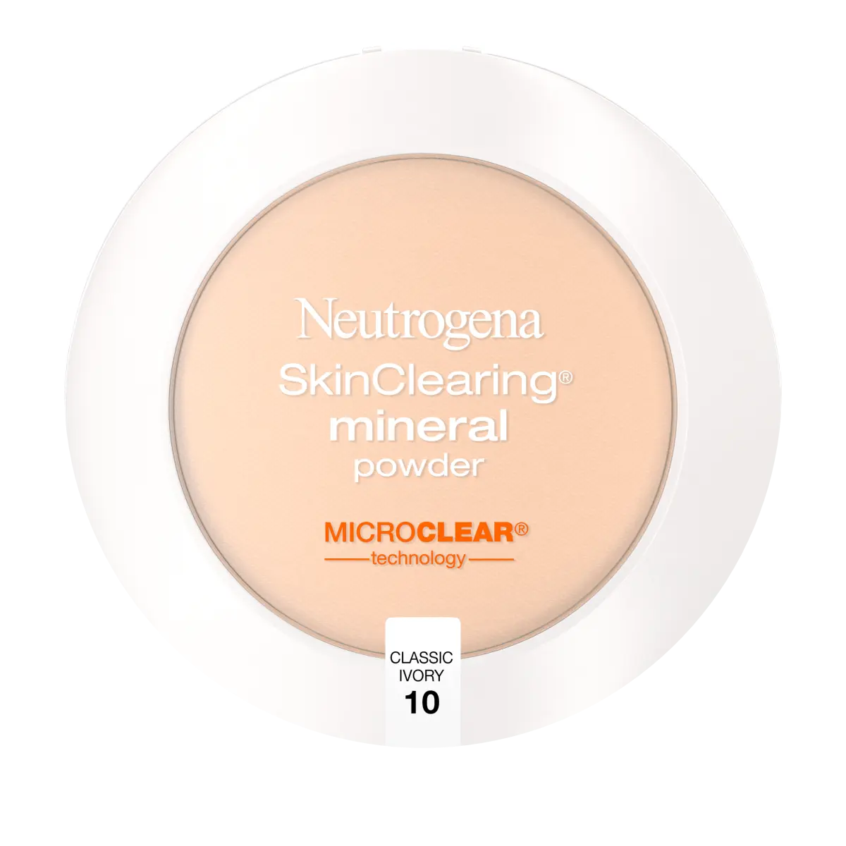 Neutrogena SkinClearing Mineral Powder - Salicylic Acid Acne Makeup, Classic Ivory (10)
