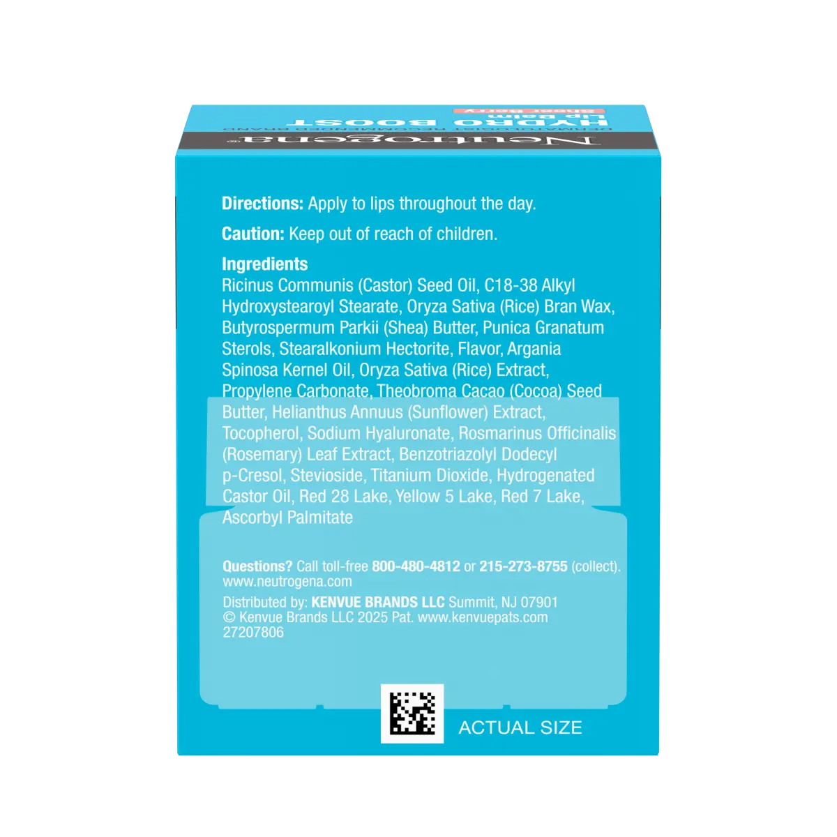 Neutrogena Hydro Boost Hyaluronic | Sheer Berry Lip Balm | 0.5 Oz