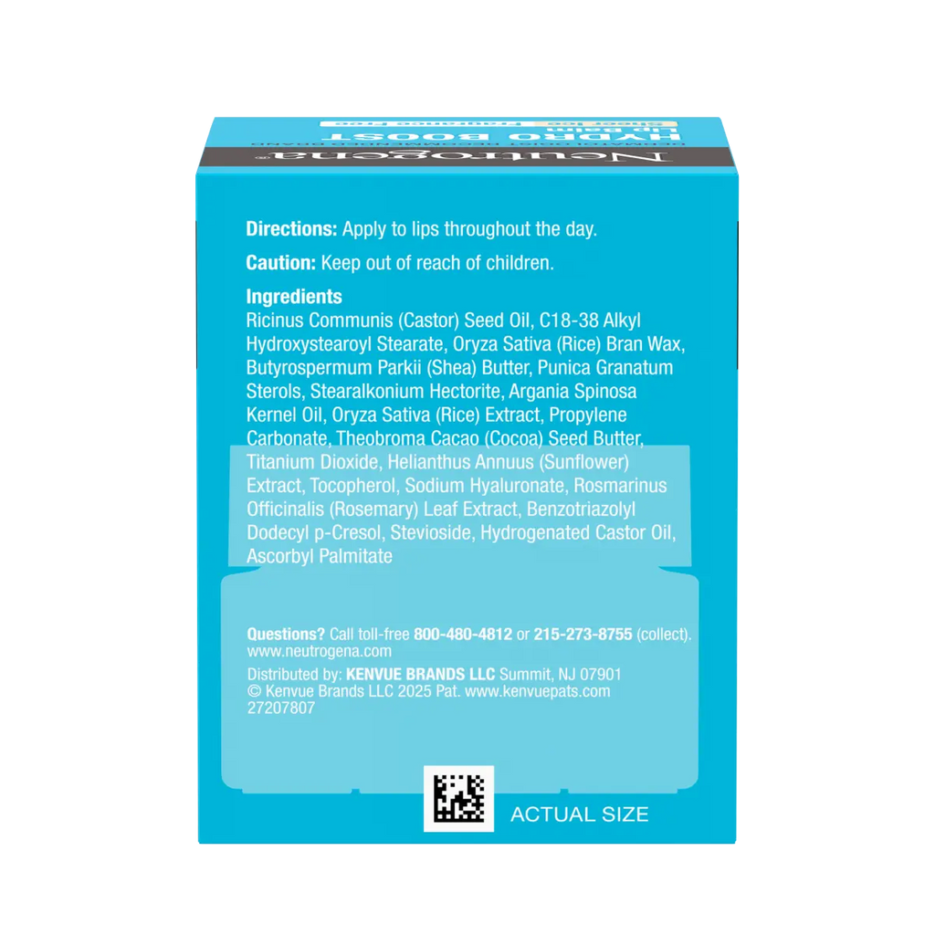 Neutrogena Hydro Boost Hyaluronic | Sheer Ice Lip Balm | Fragrance Free | 0.5 Oz
