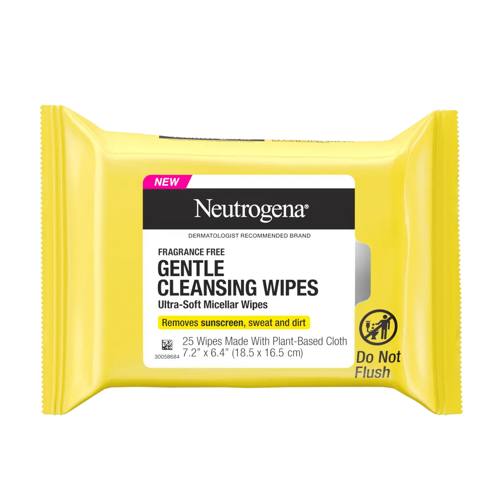 Neutrogena Gentle Cleansing Wipes • 25 Count | Ultra-Soft Micellar Face Wipes