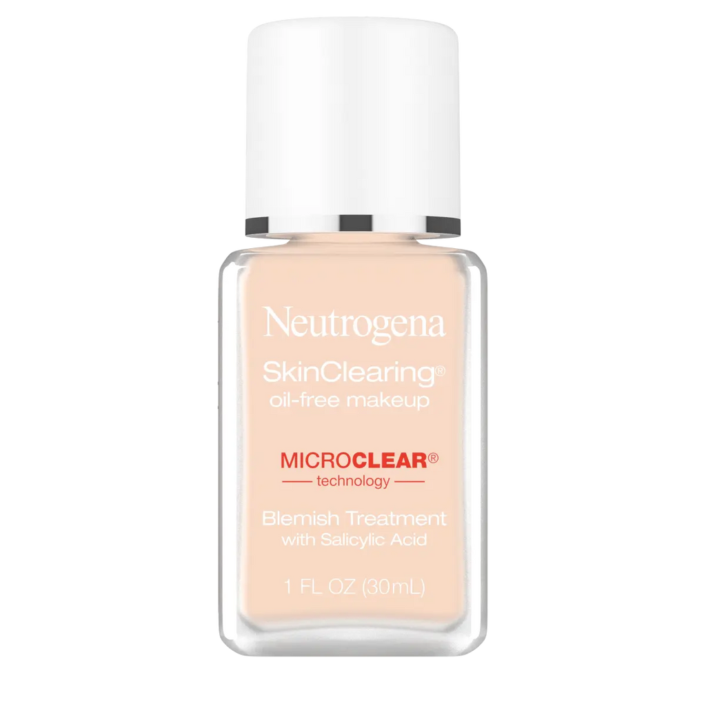 Neutrogena Skinclearing Liquid Makeup | .5% Salicylic Acid, Classic Ivory 10, 1 Fl. Oz