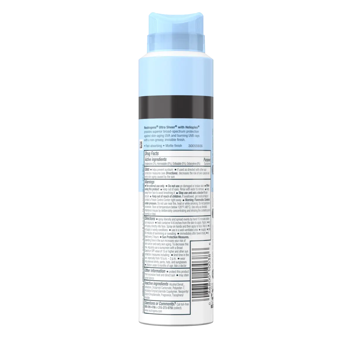 Neutrogena Ultra Sheer Body Mist Sunscreen Spray, Broad Spectrum SPF 30, 5 Oz
