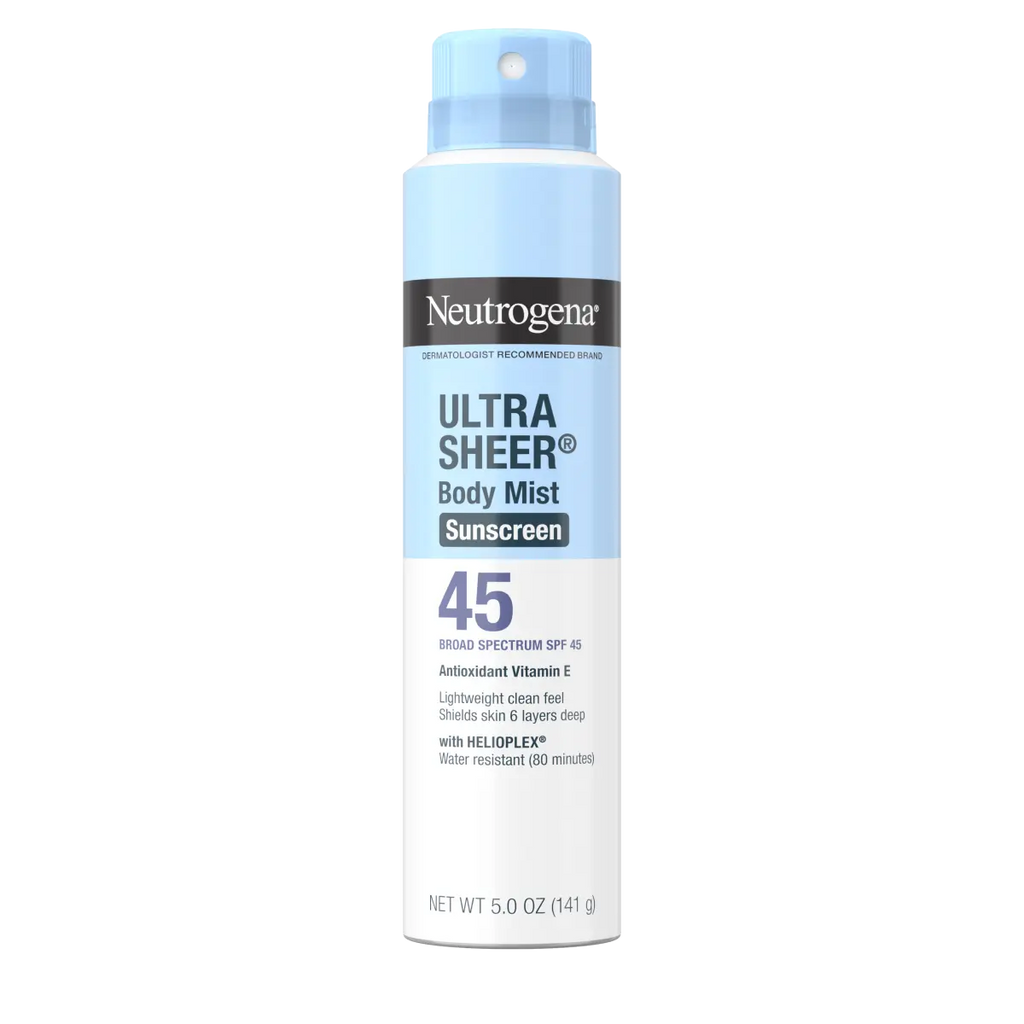 Neutrogena Ultra Sheer Body Mist Sunscreen, Broad Spectrum SPF 45, 5 Oz