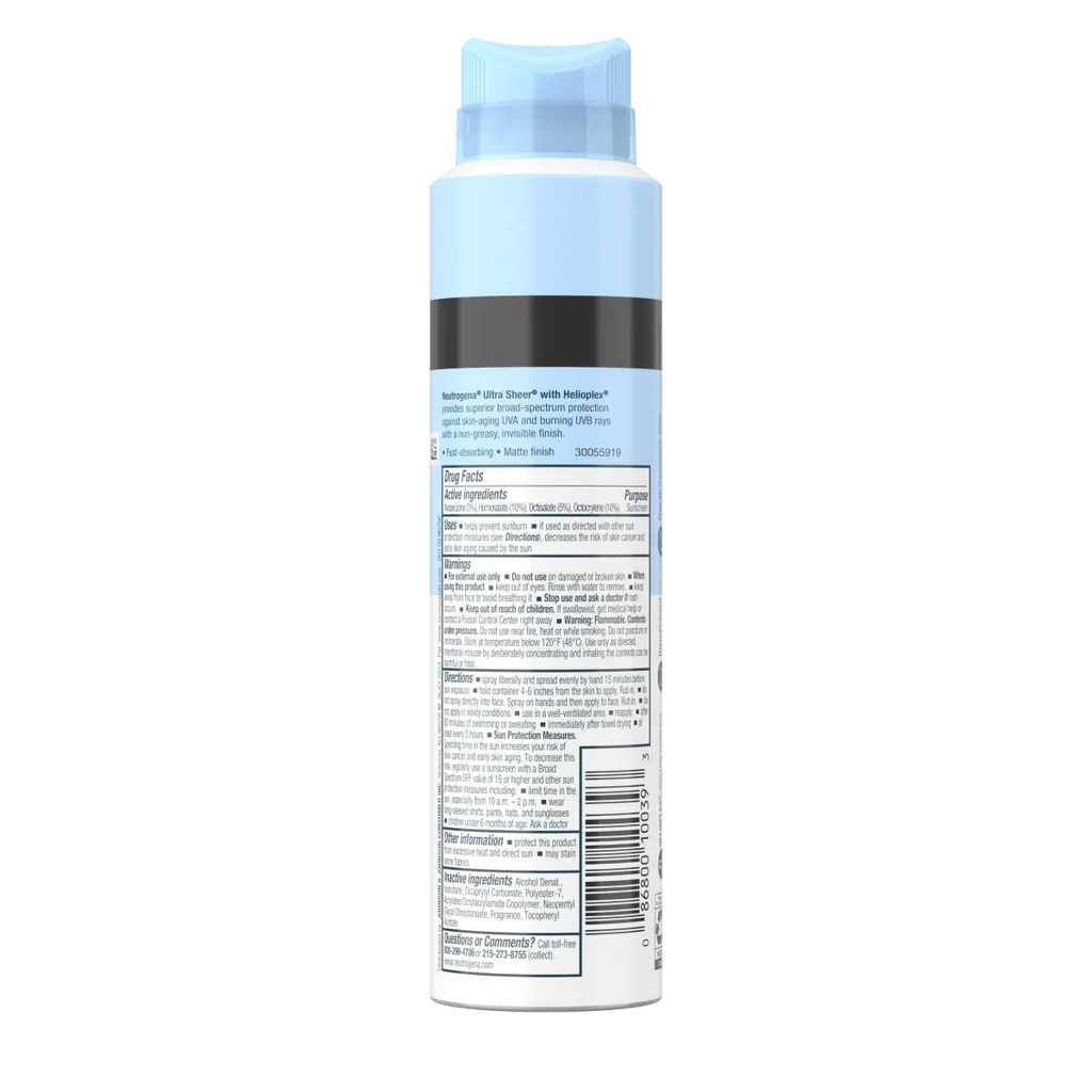 Neutrogena Ultra Sheer Body Mist Sunscreen, Broad Spectrum SPF 45, 5 Oz