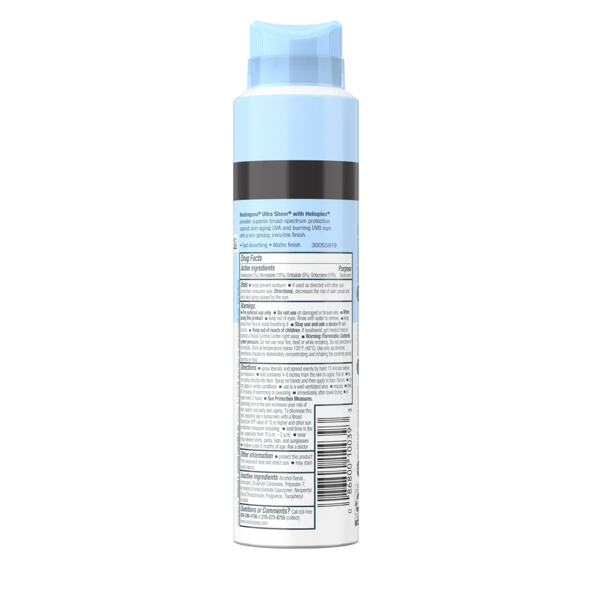 Neutrogena Ultra Sheer Body Mist Sunscreen, Broad Spectrum SPF 45, 5 Oz