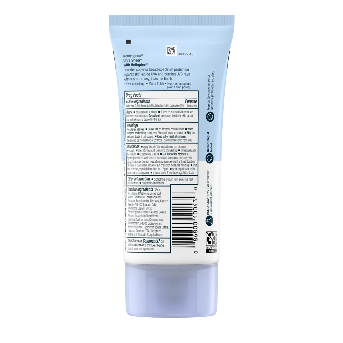 Neutrogena Ultra Sheer Dry-Touch | SPF 30 | Broad Spectrum Sunscreen Lotion | 5 Fl. Oz