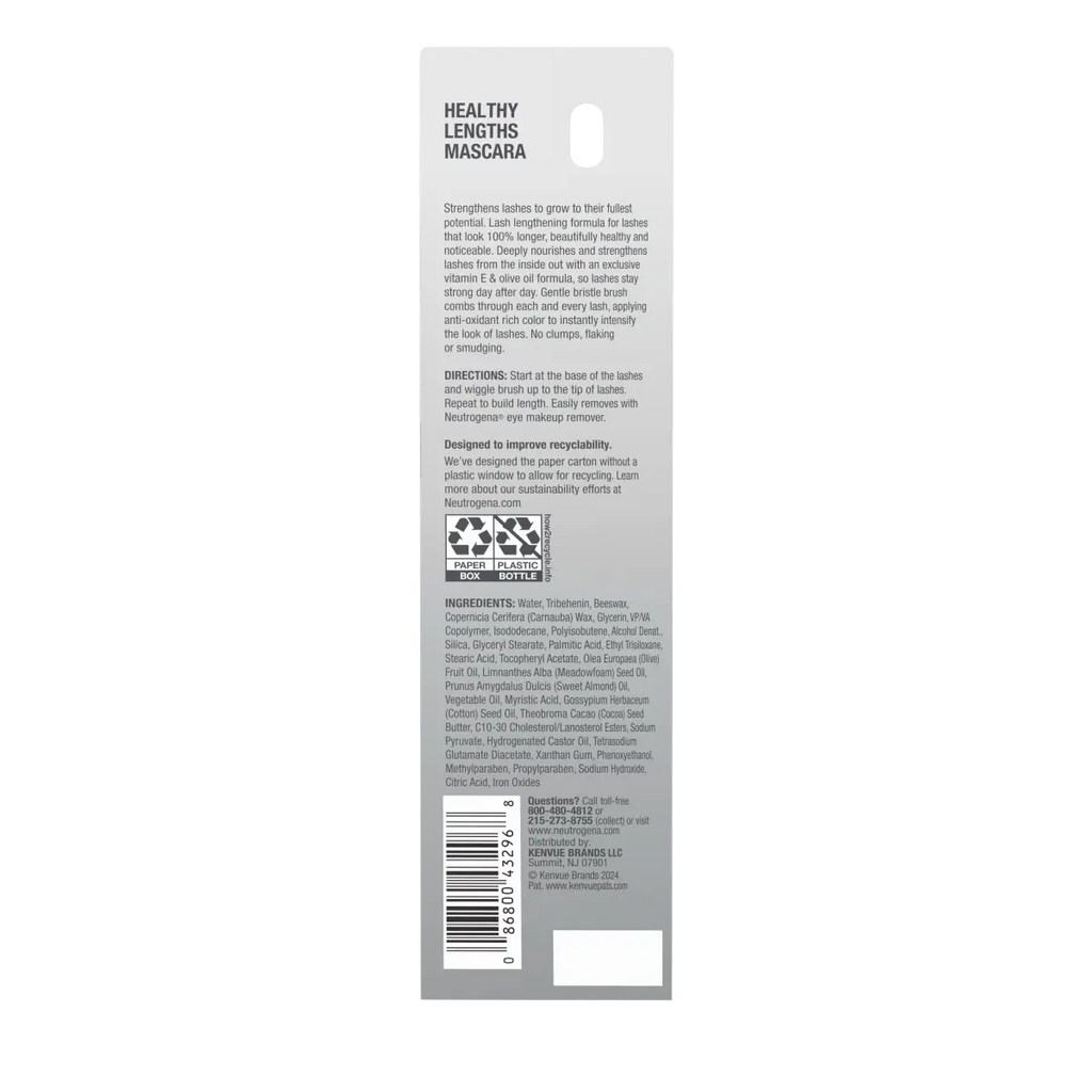 Neutrogena Healthy Lengths Lengthening — Olive Oil Mascara, 0.21 Oz