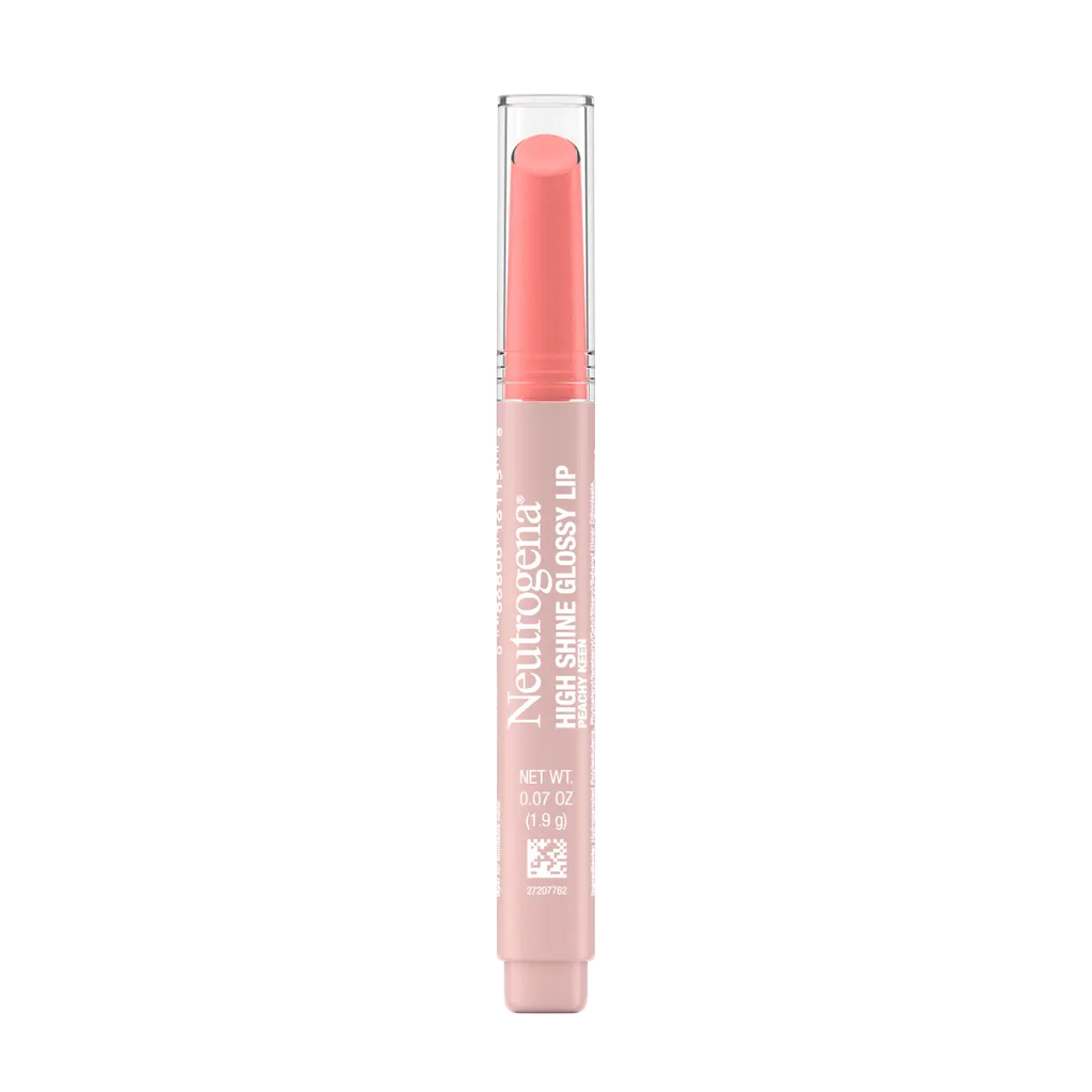 Neutrogena High Shine Glossy Lip | Peachy Keen | Buildable Color | 0.07 Oz