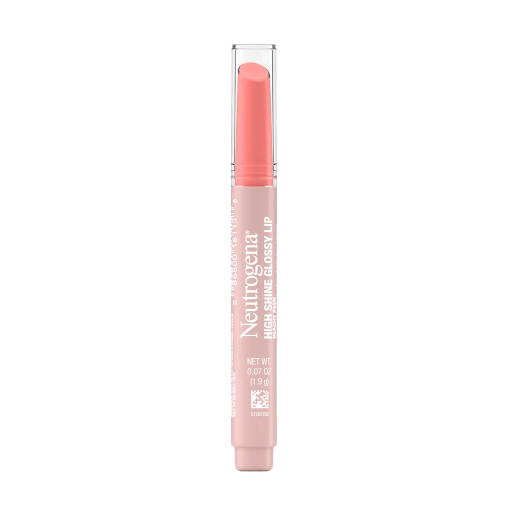Neutrogena High Shine Glossy Lip | Peachy Keen | Buildable Color | 0.07 Oz