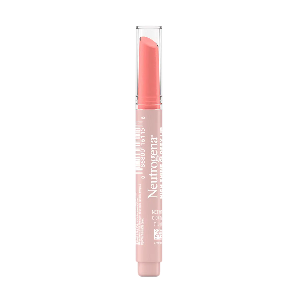 Neutrogena High Shine Glossy Lip | Peachy Keen | Buildable Color | 0.07 Oz